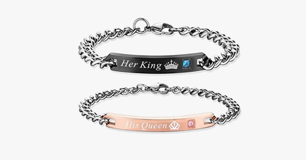 His Queen Her King Couples Bracelets - FREE SHIP DEALS