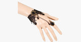 Midnight Lace Ring-to-Wrist Bracelet