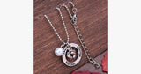 Precious Baby Footprints Round Pendat Necklace - FREE SHIP DEALS