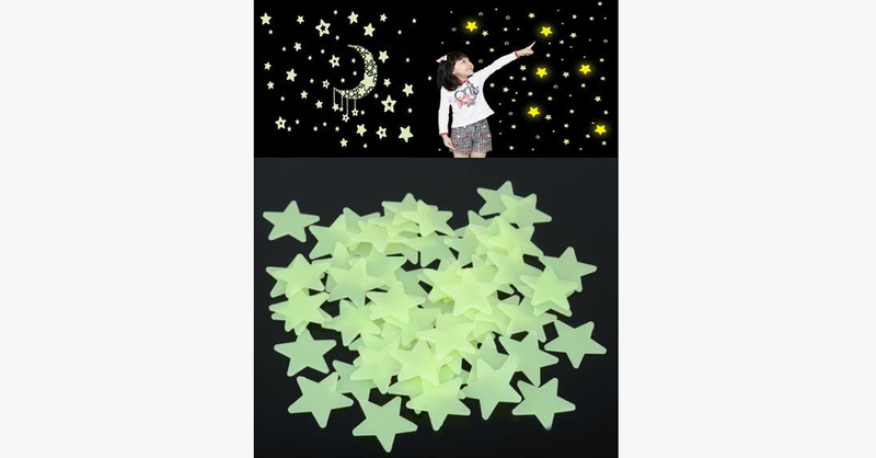 Glow In The Dark Fluorescent Wall Stickers - FREE SHIP DEALS