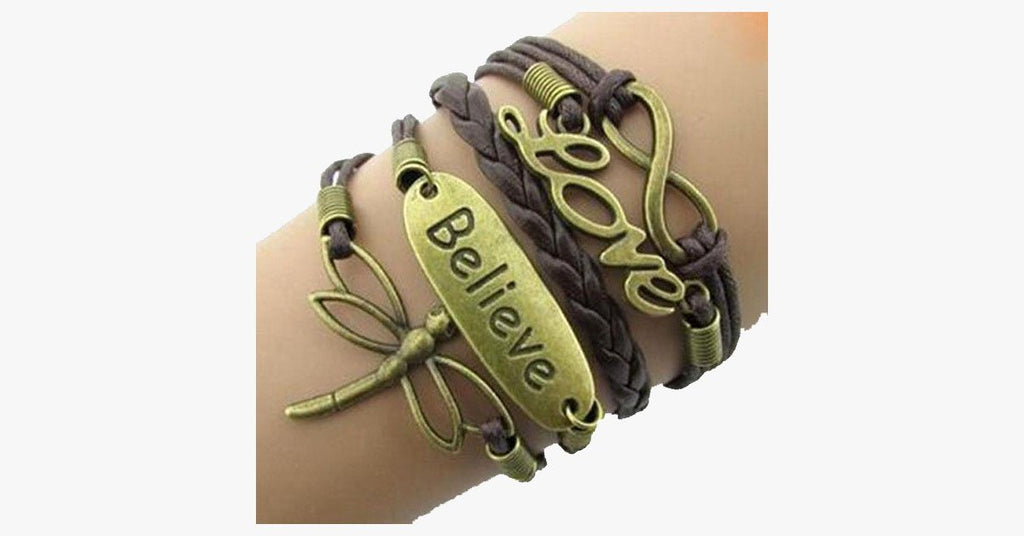 Dragonfly Believe Love Infinity - FREE SHIP DEALS