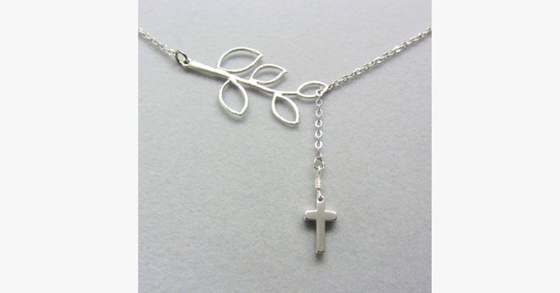 Leaf Cross Pendant - FREE SHIP DEALS
