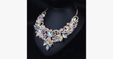 Shine Crystal Flower Necklace