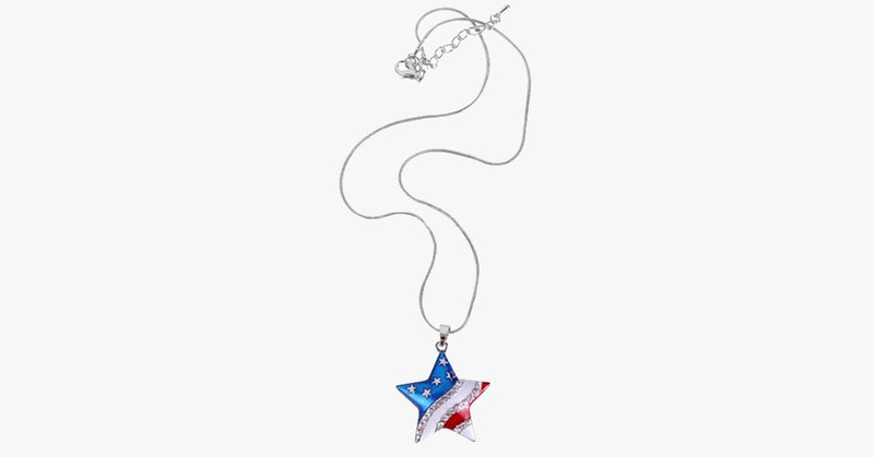 USA Star Shaped Pendant - FREE SHIP DEALS
