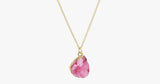Pink Druzy Stone Necklace