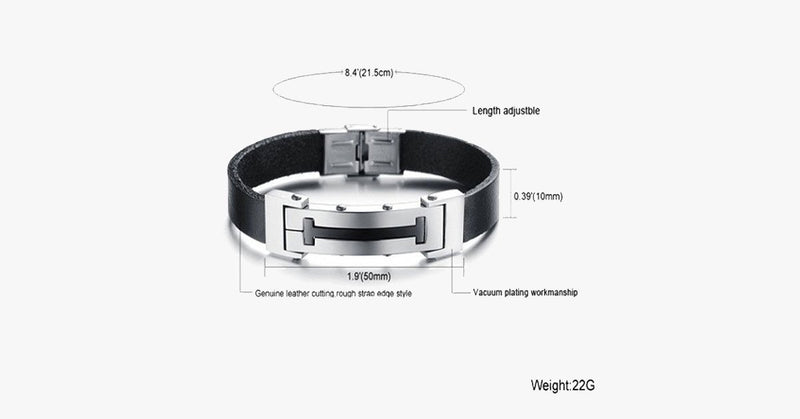 Cross T Men's Stainless Steel Bracelet - FREE SHIP DEALS