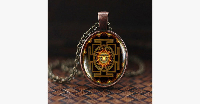 Sri Yantra Pendant Necklace