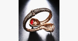 Red Resin Gold Antique Bangle