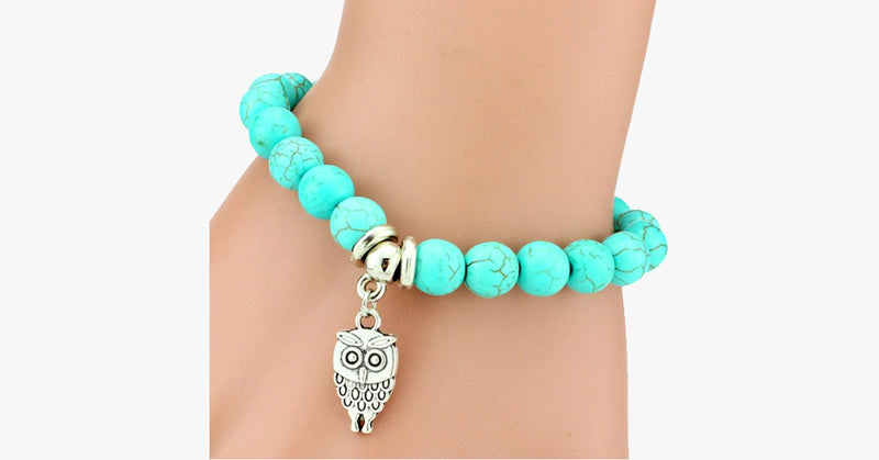Zen Owl Turquoise Bracelet - FREE SHIP DEALS