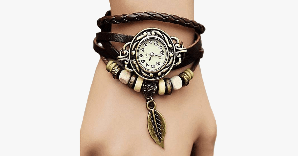 Leaf Vintage Wrap Watch