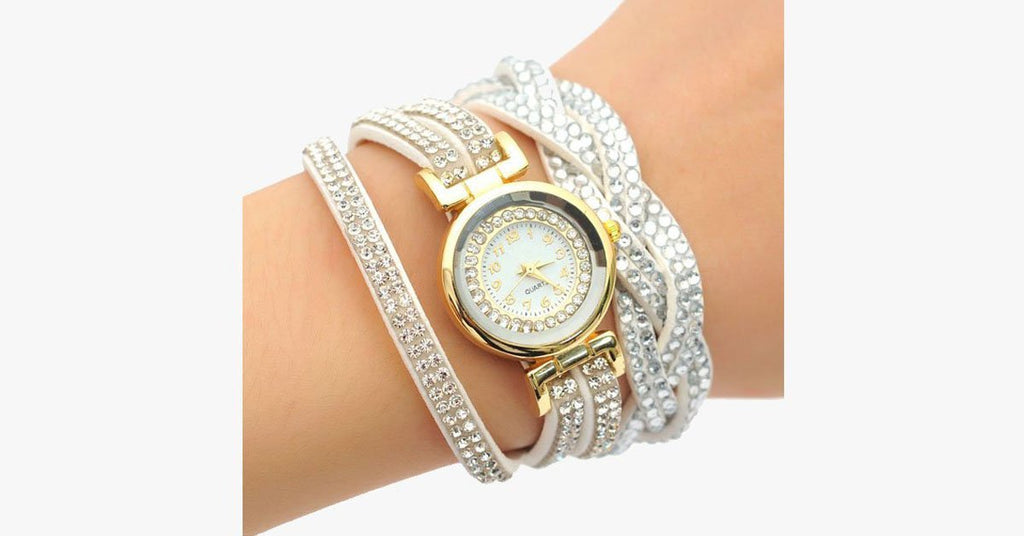Crystal Wrap Quartz Watch - FREE SHIP DEALS