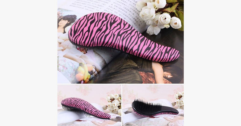 Printed Hair Brush = Cheetah, Zebra - FREE SHIP DEALS