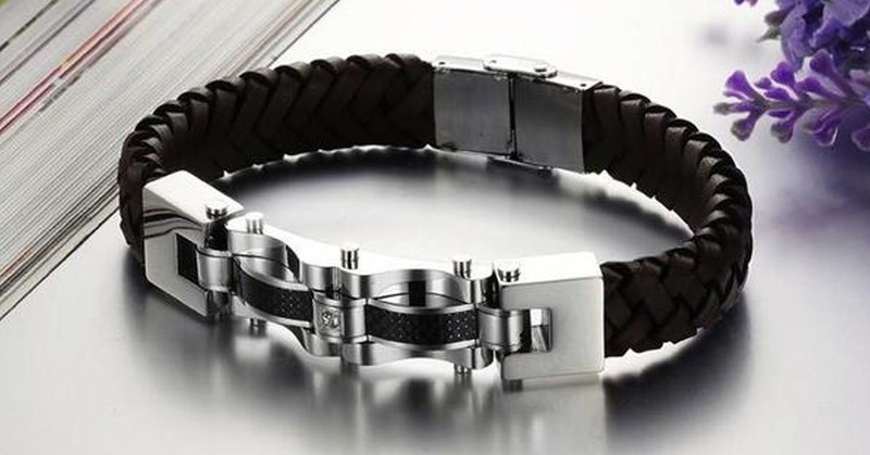 Armageddon Wing Men's Stainless Steel Bracelet (Brown) - FREE SHIP DEALS