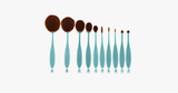 10 Piece Baby Blue Oval Brush Set - FREE SHIP DEALS