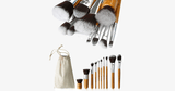 10 Piece Bamboo Brush Set With Free Case - FREE SHIP DEALS