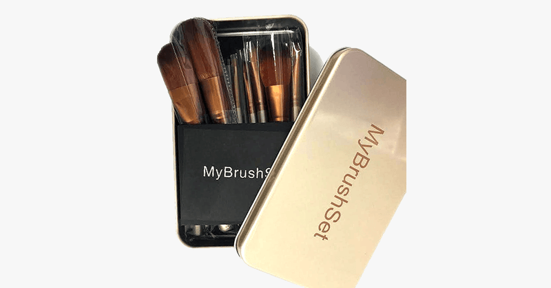 12 Piece Bare Bronze Brush Set - FREE SHIP DEALS