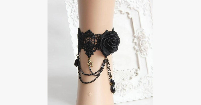 Dark Rose Anklet - FREE SHIP DEALS