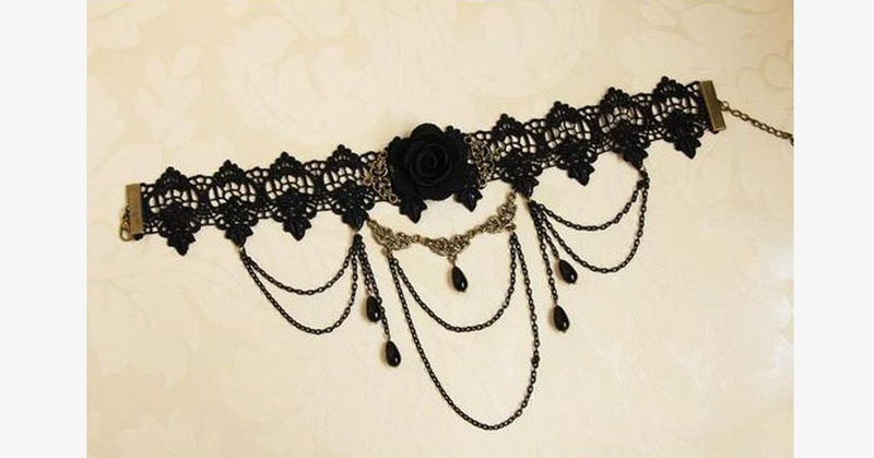 Dark Rose Choker - FREE SHIP DEALS