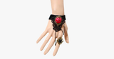 Deep Rose Ring-to-Wrist Bracelet - FREE SHIP DEALS