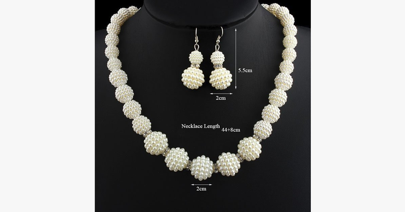 Handmade Pearl Beads Necklace - FREE SHIP DEALS