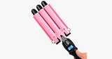 LCD Display Ceramic Triple Barrel Curling Iron [BEST SELLER] - FREE SHIP DEALS