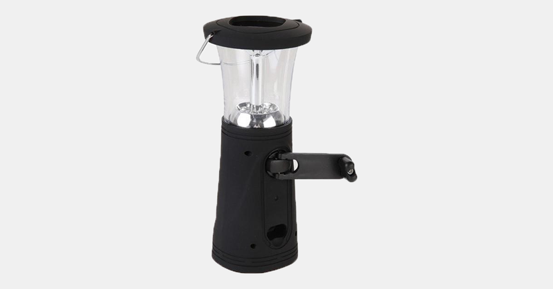 Solar Lantern Lamp 6 LED Manual Dynamo Camping