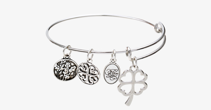 Love and Luck Enchanting Charm Bangle - FREE SHIP DEALS