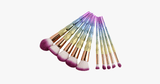 10 Piece Magical Rainbow Makeup Brush Set - FREE SHIP DEALS