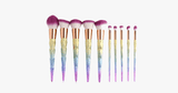 10 Piece Magical Rainbow Makeup Brush Set - FREE SHIP DEALS
