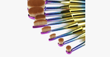 10 Piece Mermaid Oval Brush Set - FREE SHIP DEALS