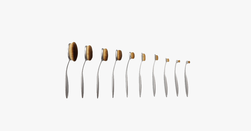 Aphrodite 10 Piece Oval Brush Set - FREE SHIP DEALS