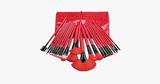 24 Piece Royal Red Make Up Brush Set - FREE SHIP DEALS