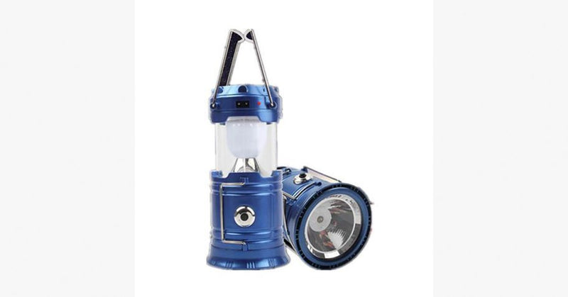 Solar Outdoor Led Camping Light With Portable Charging Power Bank