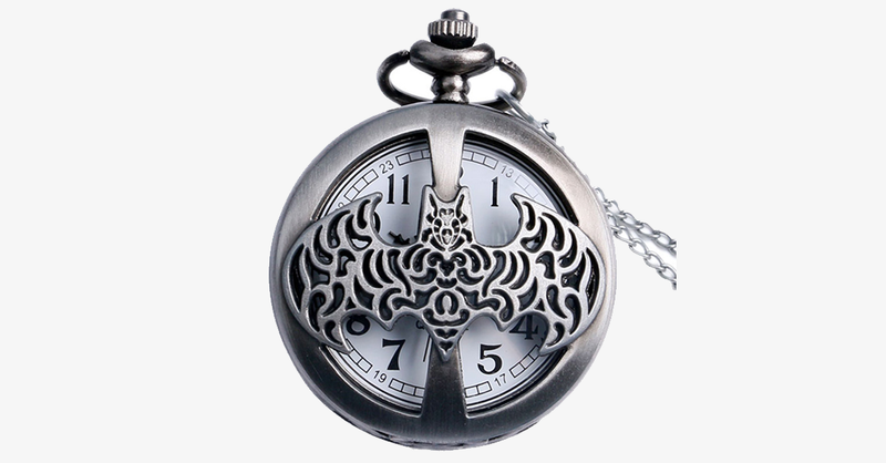 Batman Half Hunter Pocket Watch - FREE SHIP DEALS