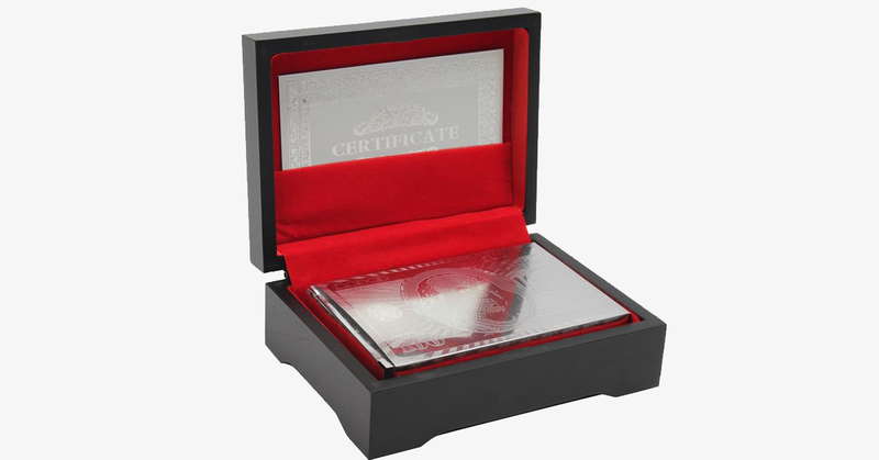 Silver Plated Playing Cards - FREE SHIP DEALS