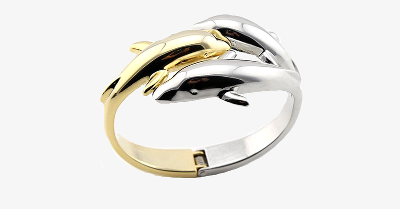 Dolphin Kiss Bangle - FREE SHIP DEALS