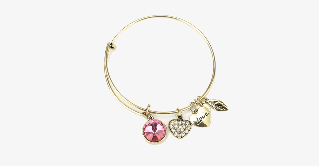 October Birthstone Charm Bangle - FREE SHIP DEALS