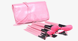 24 Piece Pink Glory Brush Set with Free Case - FREE SHIP DEALS