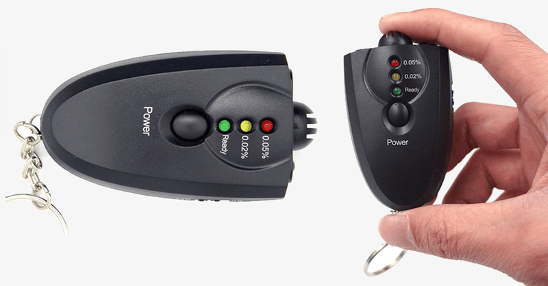 Mini Alcohol Breathalyzer with Flashlight and Key Chain - FREE SHIP DEALS