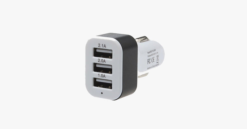 Universal 3-Port USB Car Charger Adaptor - FREE SHIP DEALS