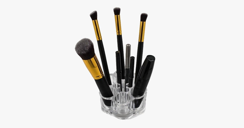 Acrylic Make Up Brush Stand - FREE SHIP DEALS