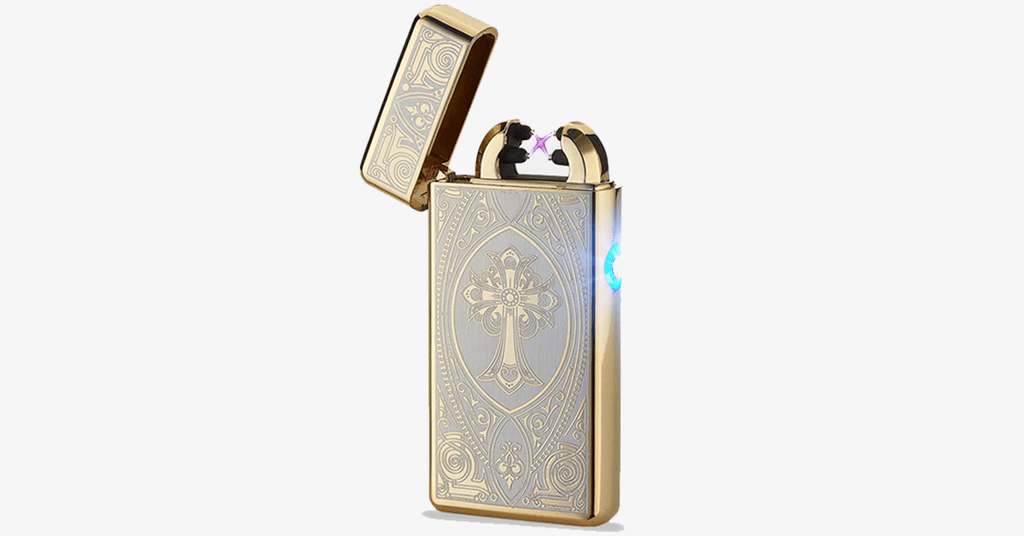 Gold Cross Rechargeable Windproof Lighter - FREE SHIP DEALS