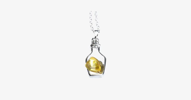 Love Bottle Gemstone Pendant Necklace - FREE SHIP DEALS