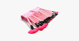 24 Piece Pink Glory Brush Set - FREE SHIP DEALS
