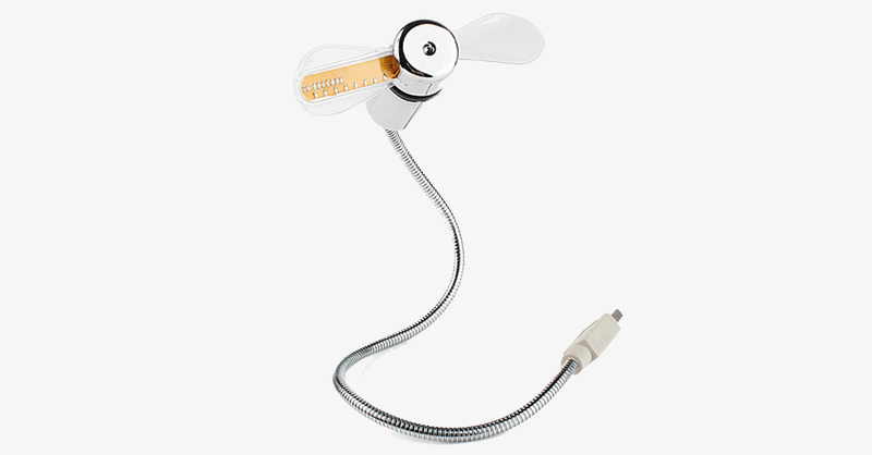 2-in-1 LED Light USB Fan and Clock - FREE SHIP DEALS