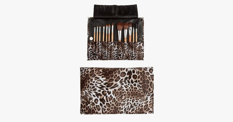 12 Piece Leopard Skin - Flat Case - FREE SHIP DEALS