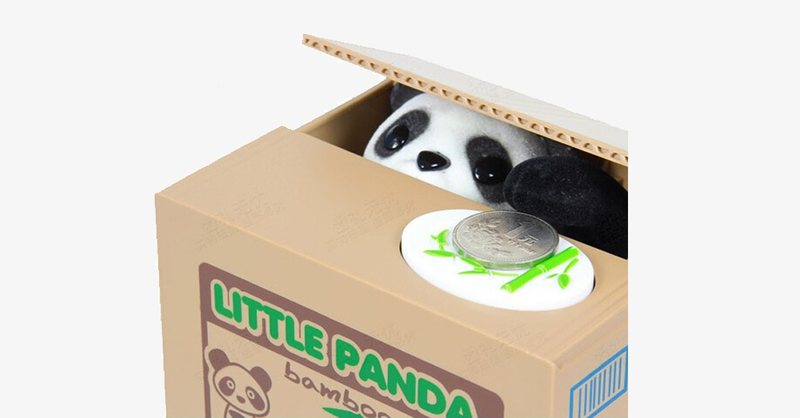Coin Stealing Panda Piggy Bank - FREE SHIP DEALS