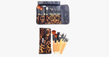 12 Piece Leopard Skin Brush Set - FREE SHIP DEALS