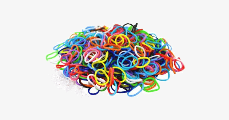 600pcs: Colorful Loom Bands - FREE SHIP DEALS
