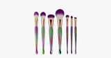 7 Piece Rainbow Mermaid Brush Set - FREE SHIP DEALS